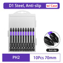 Magnetic Impact Phillips Bit Anti-Slip Long Screwdriver Bit Set Hex Shank Cross Impact Driver Bit for Power Drilling