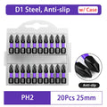 Magnetic Impact Phillips Bit Anti-Slip Long Screwdriver Bit Set Hex Shank Cross Impact Driver Bit for Power Drilling